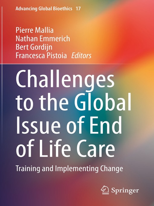 Title details for Challenges to the Global Issue of End of Life Care by Pierre Mallia - Available